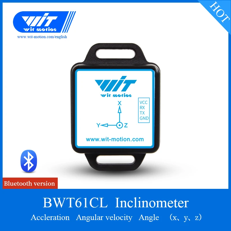 

Bluetooth Sensor BWT61CL 2 Axis Digital Tilt Angle Inclinometer 3 Axis Accelerometer Gyroscope MPU6050 Module For PC/Android