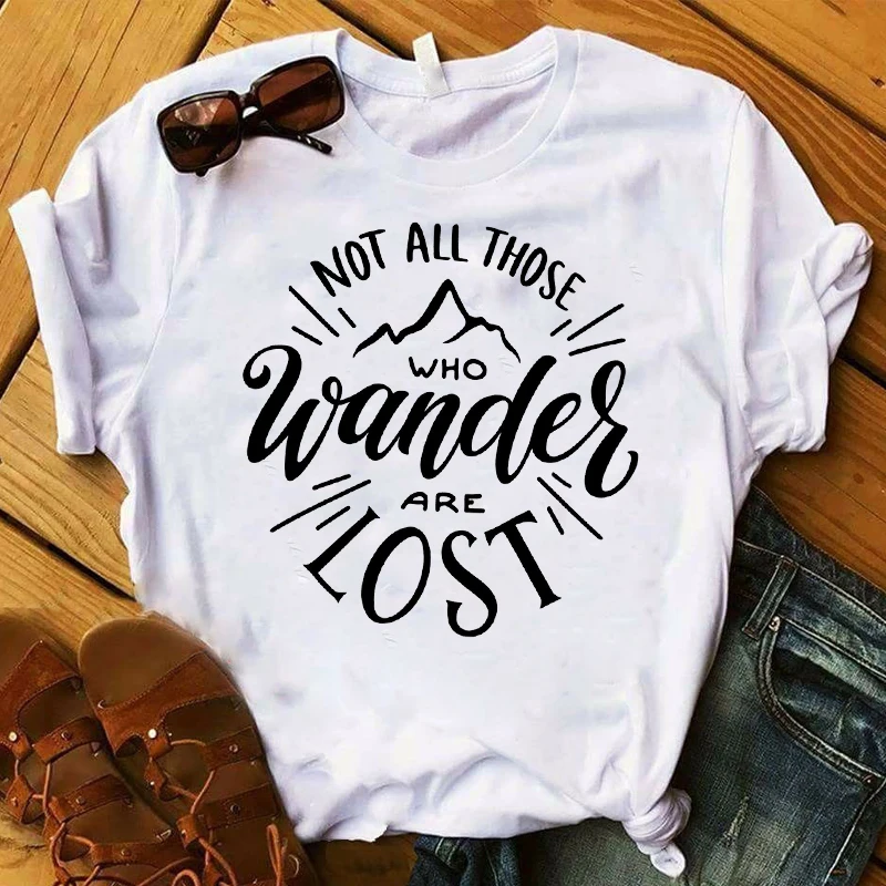 Fashion Women T Womens Not All Who Wanders Are Lost Print Graphic Top Tshirt Female Tee Shirt Femme Ladies Clothes T-shirt
Fashion Women T Womens Not All Who Wanders Are Lost Print Graphic Top Tshirt Female Tee Shirt Femme Ladies Clothes T-shirt