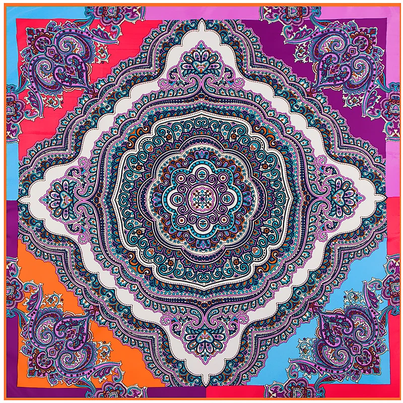 POBING Twill Silk Square Scarf 2017 Luxury Brand Retro Muslim Headscarf 100cm*100cm Cashew Hijab Neckerchief Office Lady Foulard
POBING Twill Silk Square Scarf 2017 Luxury Brand Retro Muslim Headscarf 100cm*100cm Cashew Hijab Neckerchief Office Lady Foulard