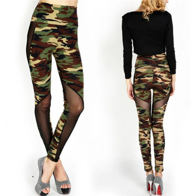 Women Sexy 2019 New Mesh Camouflage Leggings Heigh Quality High Waist Patchwork Stretchy Slim Army Camo Leggings Female
Women Sexy 2019 New Mesh Camouflage Leggings Heigh Quality High Waist Patchwork Stretchy Slim Army Camo Leggings Female