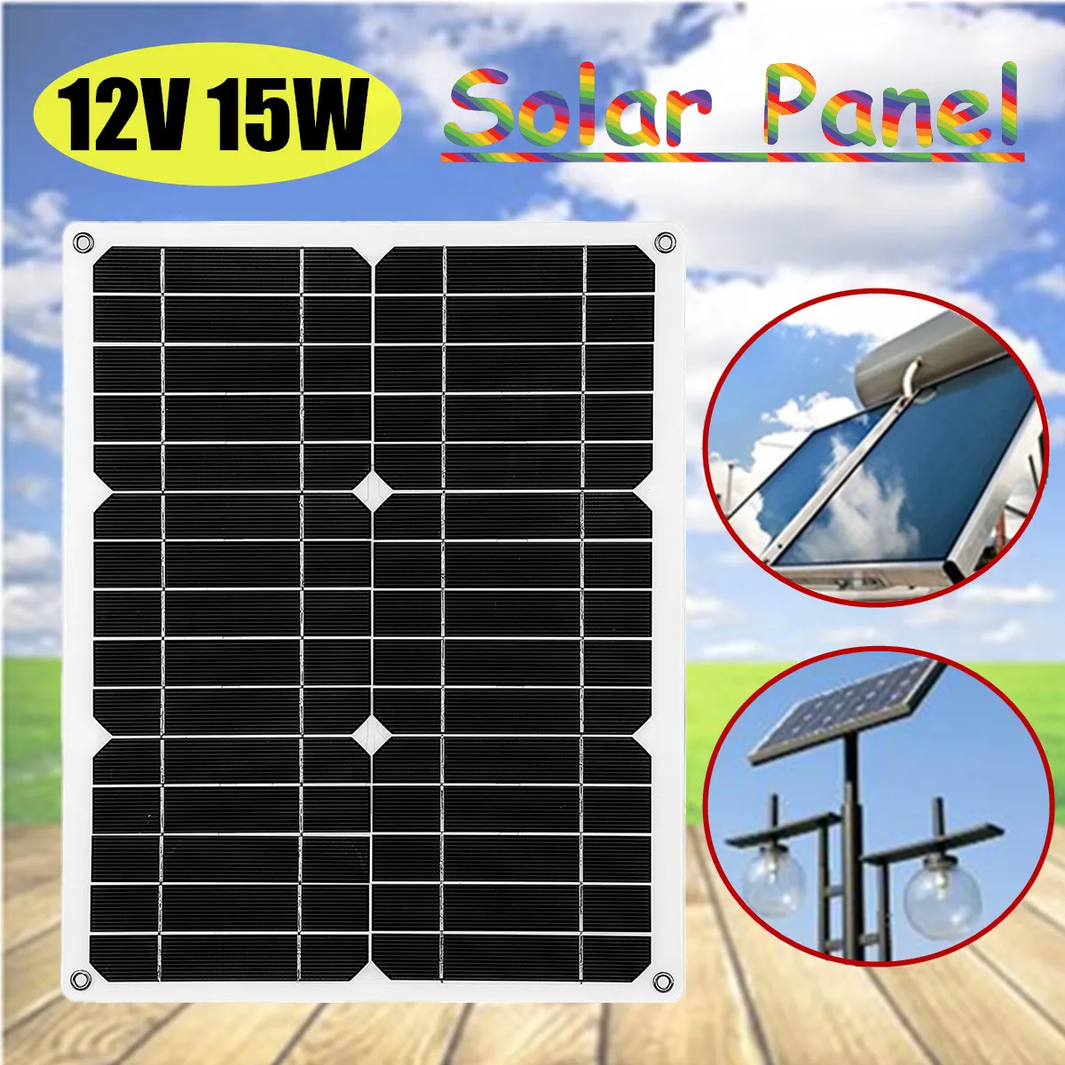 12V 15W Solar Panel Solar Battery Charger Solar Cells with Car Charger C igarette Lighter Plug
12V 15W Solar Panel Solar Battery Charger Solar Cells with Car Charger C igarette Lighter Plug