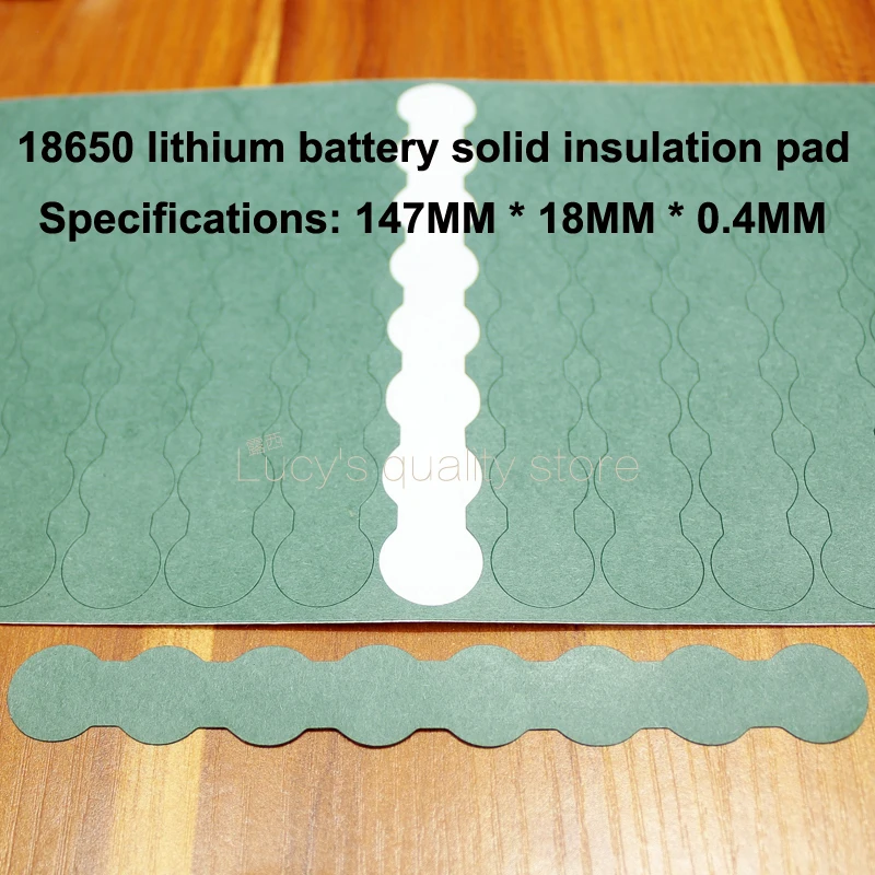100pcs/lot 18650 Lithium Battery Cathode Insulation Pads 8S Green Cushion Pad Meson Solid Barley Insulation Pads
100pcs/lot 18650 Lithium Battery Cathode Insulation Pads 8S Green Cushion Pad Meson Solid Barley Insulation Pads