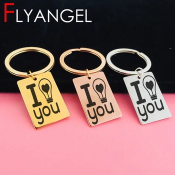 Creative Key Chain Engraved I Love You Bulb Heart Key Holder Car Key Chain For Lover Couples Gift High Quality Keyring Bag Charm
Creative Key Chain Engraved I Love You Bulb Heart Key Holder Car Key Chain For Lover Couples Gift High Quality Keyring Bag Charm