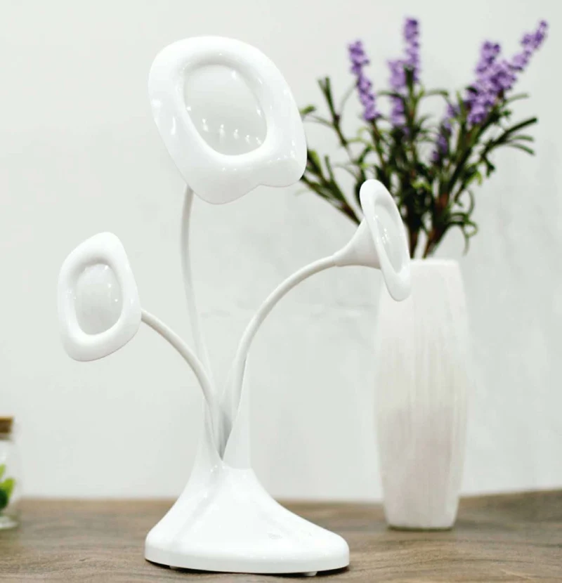 Creative Morning Glory LED Desk Lamp Touch Sensor Rechargeable Table Lighting Eye Protection Bedside Bedroom Study Reading Light (2)