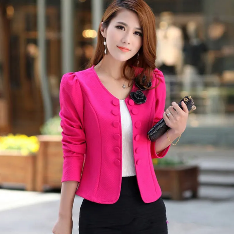 Autumn Jackets Women Double Breasted Slim Female Short Jacket Coat Long Sleeve Slim Suit Blazer
Autumn Jackets Women Double Breasted Slim Female Short Jacket Coat Long Sleeve Slim Suit Blazer