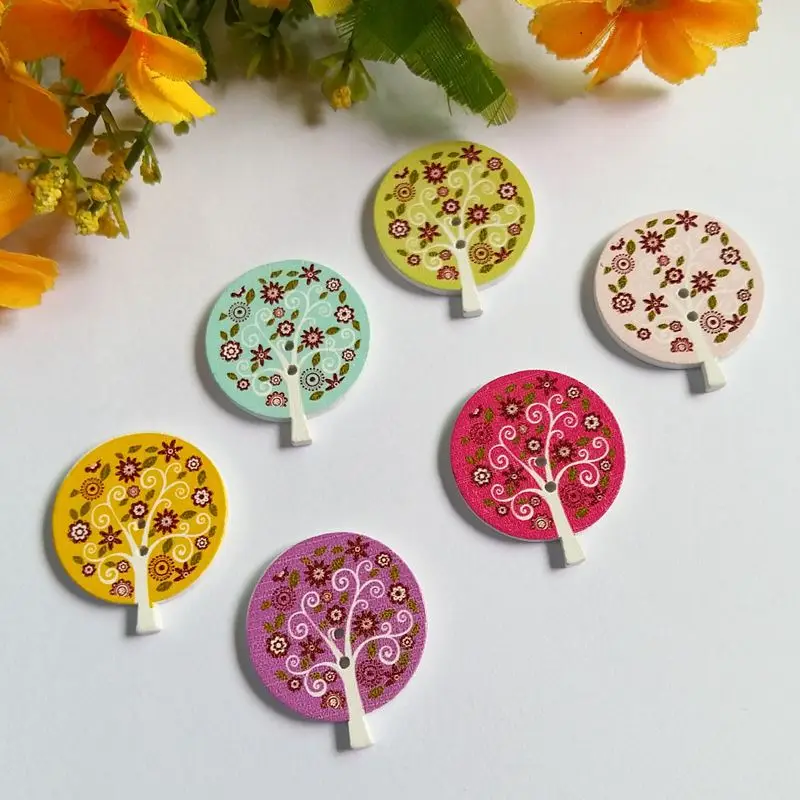 50pcs 2 Holes Mix color wooden buttons Big tree Pattern Wood Buttons For handmake Scrapbooking for Craft decorative
50pcs 2 Holes Mix color wooden buttons Big tree Pattern Wood Buttons For handmake Scrapbooking for Craft decorative