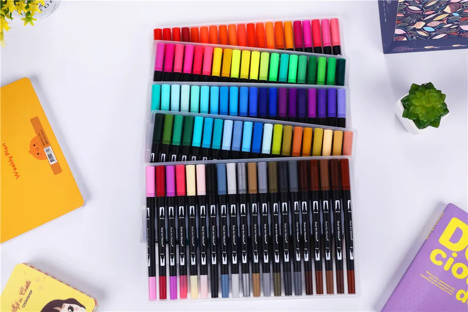 Calligraphy Brush Art Markers Sketch Felt Tip Pen children student art supplies Lettering Manga Marker watercolor Brush Pen
Calligraphy Brush Art Markers Sketch Felt Tip Pen children student art supplies Lettering Manga Marker watercolor Brush Pen