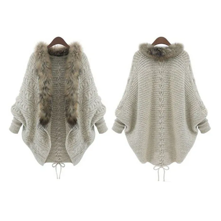 Autumn Winter Batwing Sleeve Knitwear Cardigan Women Large Size Knitted Sweater Cardigan Female Elegant Jumper Coat
Autumn Winter Batwing Sleeve Knitwear Cardigan Women Large Size Knitted Sweater Cardigan Female Elegant Jumper Coat
