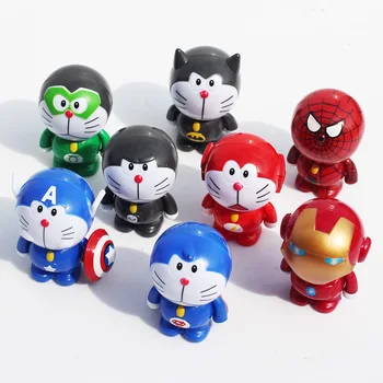5Sets/LOT The Doraemon Nobita Nobi Action Figures Spiderman Spawn Flash Green Lantern Batman Superman Ironman Dolls 5cm
5Sets/LOT The Doraemon Nobita Nobi Action Figures Spiderman Spawn Flash Green Lantern Batman Superman Ironman Dolls 5cm