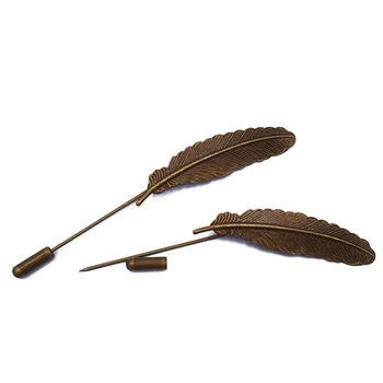 Antique Bronze 100piece 50mm Brooch Pins Feather Sharp Tip Muslim Hijab Pins Stick Brooches MHP28
Antique Bronze 100piece 50mm Brooch Pins Feather Sharp Tip Muslim Hijab Pins Stick Brooches MHP28