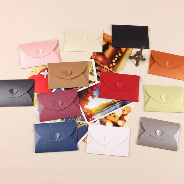 100pcs/lot-10.5*7cm Small Paper envelope Colorful love heart clasp envelopes wedding invitation envelope gilt envelope
100pcs/lot-10.5*7cm Small Paper envelope Colorful love heart clasp envelopes wedding invitation envelope gilt envelope