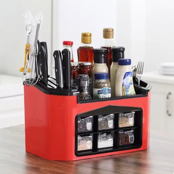 Multifunctional Creative Cooking Accessories Tools Utensil Kitchen Shelf Seasoning Box Set Spice Jar Forks Cutter Storage Rack
Multifunctional Creative Cooking Accessories Tools Utensil Kitchen Shelf Seasoning Box Set Spice Jar Forks Cutter Storage Rack
