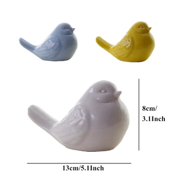 VILEAD 5.1'' Ceramic Magpies Bird Figurines 3 Colors Magpie Ornament Statue Animal Birds Model Home Decor Creative Gift for Kids
VILEAD 5.1'' Ceramic Magpies Bird Figurines 3 Colors Magpie Ornament Statue Animal Birds Model Home Decor Creative Gift for Kids