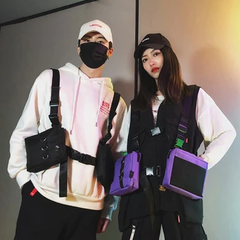 Fashion Hip Hop Streetwear Men Tactical Chest Rig Multi-pockets Waistcoat Chest Bag Vest Functional Waist Packs Bag Kanye West
Fashion Hip Hop Streetwear Men Tactical Chest Rig Multi-pockets Waistcoat Chest Bag Vest Functional Waist Packs Bag Kanye West