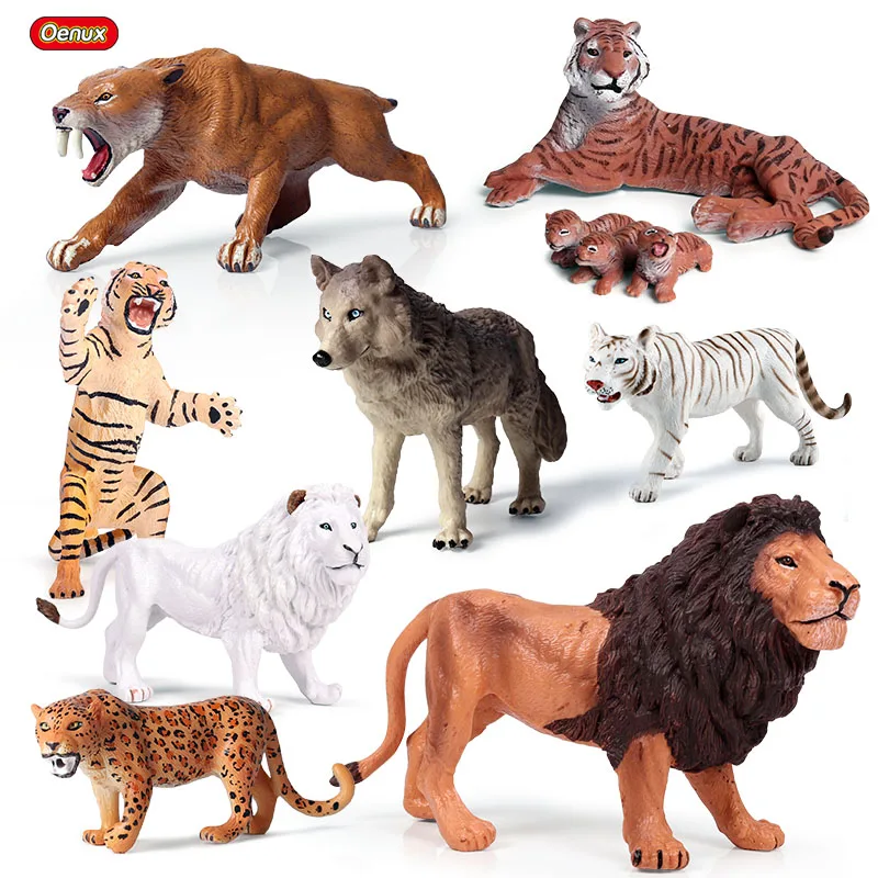 Oenux Original Savage Wild Animals Simulation Model Cat Tiger Lion Wolf Cheetah Action Figure PVC High Quality Lifelike Kids Toy
Oenux Original Savage Wild Animals Simulation Model Cat Tiger Lion Wolf Cheetah Action Figure PVC High Quality Lifelike Kids Toy