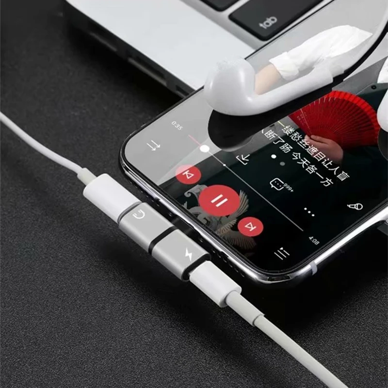 T type Adapter 1 Male to 2 Female for Lightening interface Charging with Listening Music or Answer the call for iphone 7 8 X
T type Adapter 1 Male to 2 Female for Lightening interface Charging with Listening Music or Answer the call for iphone 7 8 X