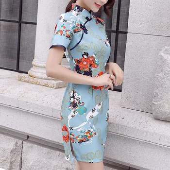 2018 new autumn girl modern slim fashion short paragraph fresh and elegant casual fashion temperament cheongsam dress
2018 new autumn girl modern slim fashion short paragraph fresh and elegant casual fashion temperament cheongsam dress
