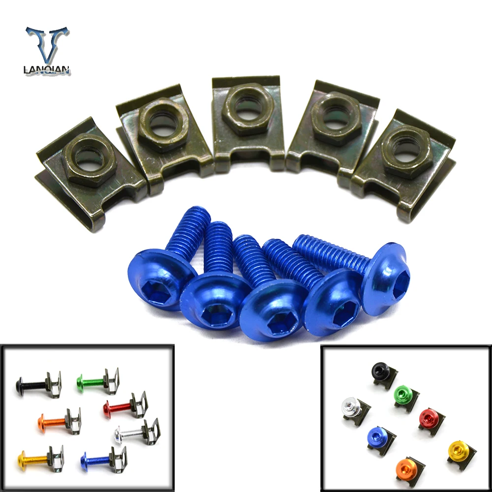 Motorcycle Accessories Fairing Bolts For SUZUKI GSXR600 GSXR750 GSXR1000 GSX-R 600 750 1000 1300 5 pieces 6mm motorbike
Motorcycle Accessories Fairing Bolts For SUZUKI GSXR600 GSXR750 GSXR1000 GSX-R 600 750 1000 1300 5 pieces 6mm motorbike