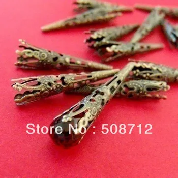 Free shipping!!1000pcs/lot 8mm in diameter, 42mm high antique filigree bronze bead caps Lead and nickel free
Free shipping!!1000pcs/lot 8mm in diameter, 42mm high antique filigree bronze bead caps Lead and nickel free
