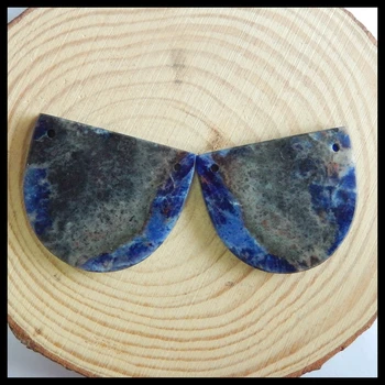 Natural African Sodalite Semi-precious stones, Jewelry accessories fashion woman Earrings Bead,34x29x3mm,16.4g
Natural African Sodalite Semi-precious stones, Jewelry accessories fashion woman Earrings Bead,34x29x3mm,16.4g