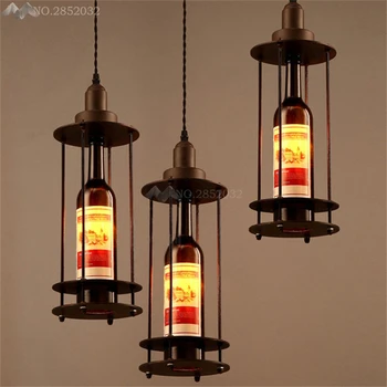 JW Modern American Country Vintage Wine Bottle Pendant Lights Cafe-Room/Bar Decoration Single Pendant Creative Cut Glass Lamps
JW Modern American Country Vintage Wine Bottle Pendant Lights Cafe-Room/Bar Decoration Single Pendant Creative Cut Glass Lamps