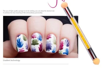 100 pcs Double End Nail Art Gel Polish Color Gradient Brush + 6 Sponge Head Transfer Stamping Blooming Pen Manicure Tools
100 pcs Double End Nail Art Gel Polish Color Gradient Brush + 6 Sponge Head Transfer Stamping Blooming Pen Manicure Tools