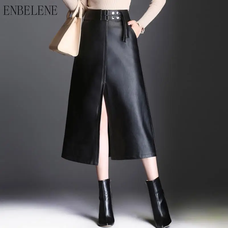 2019 Autumn Pu Leather Skirts Women Black High Waist Longuette For Female Sexy Split Mid Calf Skirt Elegant Office Ladies GH364
2019 Autumn Pu Leather Skirts Women Black High Waist Longuette For Female Sexy Split Mid Calf Skirt Elegant Office Ladies GH364