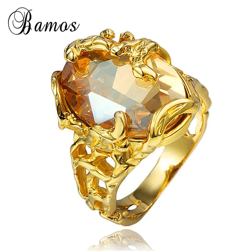 Bamos Vintage Gold Color Big Cocktail Ring Luxury Cubic Zirconia Finger Ring Crystal Jewelry Fashion Wedding Bands For Women
Bamos Vintage Gold Color Big Cocktail Ring Luxury Cubic Zirconia Finger Ring Crystal Jewelry Fashion Wedding Bands For Women