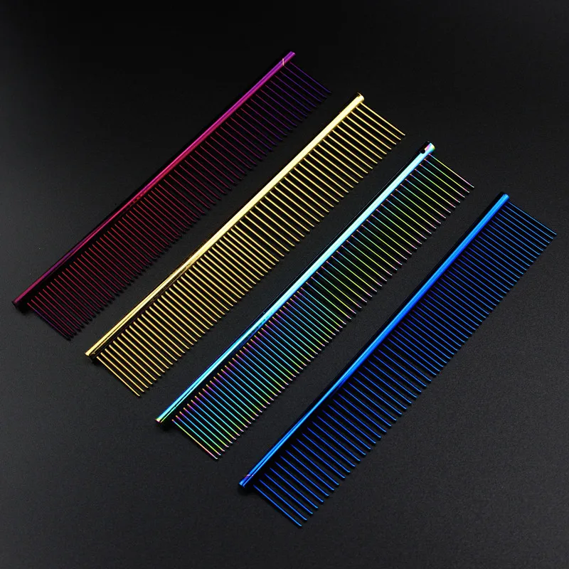 Aluminum alloy pet grooming Color comb tangle combs dog grooming hair scissors massage comb Dog Trimming hair brush Pengpet comb
Aluminum alloy pet grooming Color comb tangle combs dog grooming hair scissors massage comb Dog Trimming hair brush Pengpet comb