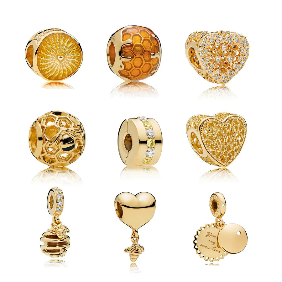 2018 new glod honeybee Collection of mixed cilp Bead Fit Women pandora charms alloy original Bracelet & Bangle DIY Jewelry P027
2018 new glod honeybee Collection of mixed cilp Bead Fit Women pandora charms alloy original Bracelet & Bangle DIY Jewelry P027