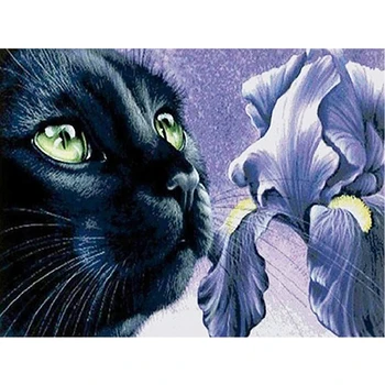 5D Diamond Embroidery Black Cat Flower Diamond Painting diy Cross Stitch Full Round Rhinestone Mosaic sale Home Decoration R959
5D Diamond Embroidery Black Cat Flower Diamond Painting diy Cross Stitch Full Round Rhinestone Mosaic sale Home Decoration R959