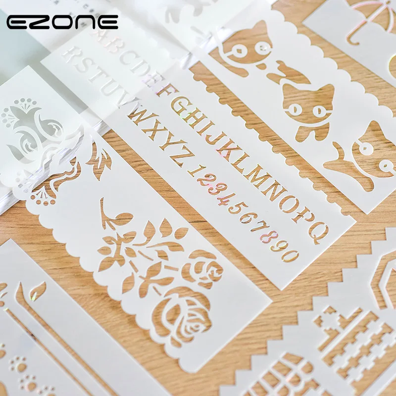 EZONE 8PCS Drawing Rulers For Children DIY Scropbook Album Kawaii Animals/Car/Flowers/Ship/Leaves Can Printed Rulers Art Supply
EZONE 8PCS Drawing Rulers For Children DIY Scropbook Album Kawaii Animals/Car/Flowers/Ship/Leaves Can Printed Rulers Art Supply
