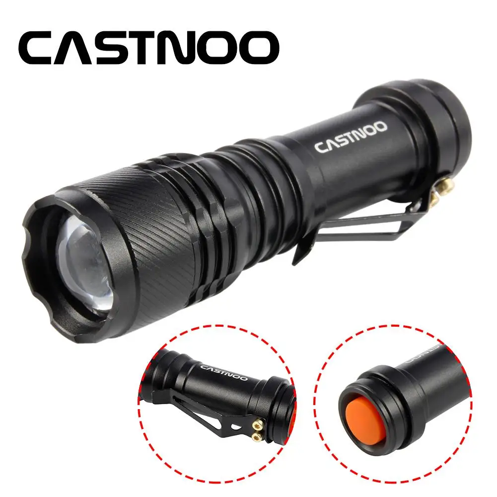 CASTNOO 2000LM 3 режима T6 светодиодный масштабируемый мигающая лампа фонарь на открытом