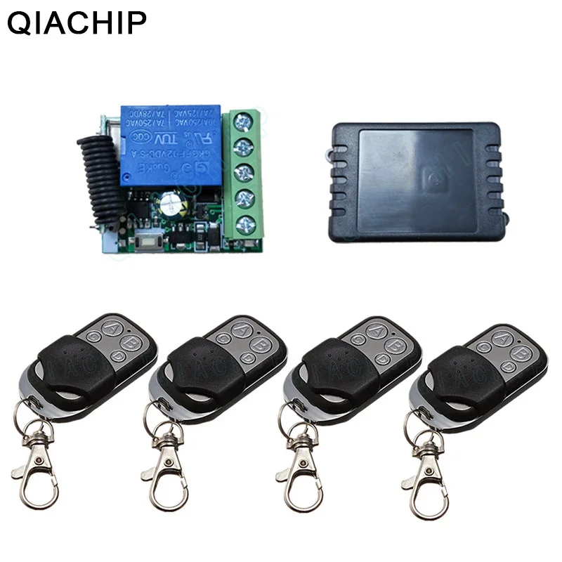 QIACHIP Universal Wireless 433Mhz Remote Control Switch DC 12V 10A 1CH Receiver Module + RF Transmitter 433 Mhz Remote Controls
QIACHIP Universal Wireless 433Mhz Remote Control Switch DC 12V 10A 1CH Receiver Module + RF Transmitter 433 Mhz Remote Controls