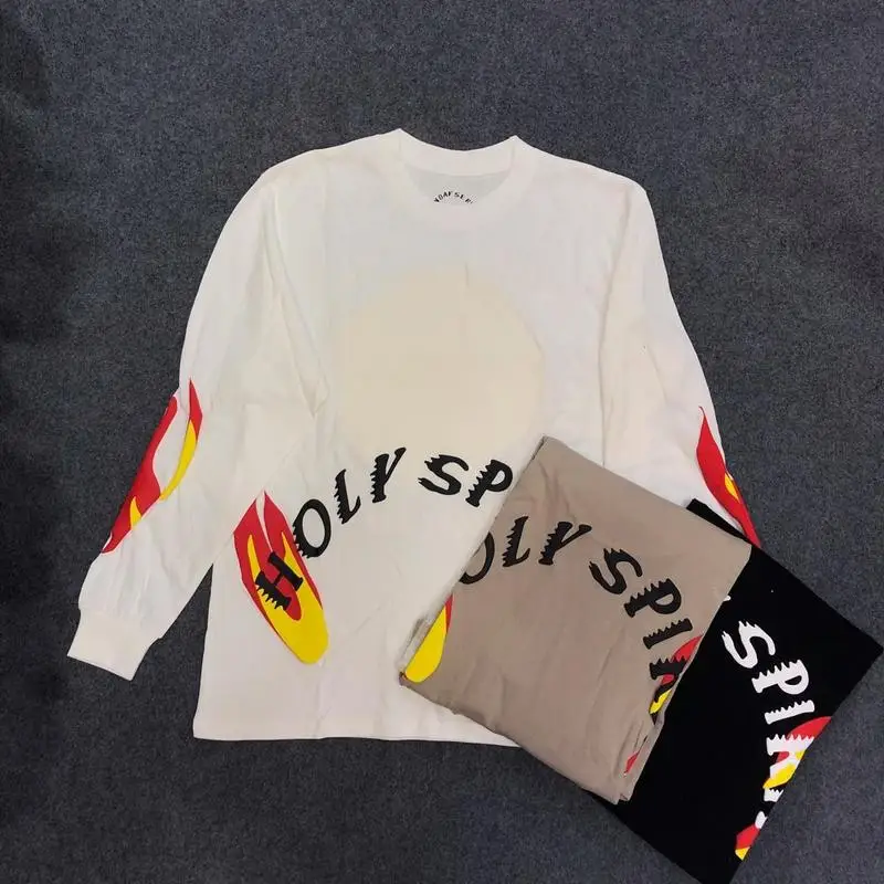 19ss Kanye West Sunday Service Holy Spirit CPFM T Shirt Flame Harajuku Cotton T-shirt Long Sleeves Flame Holy Spirit CPFM Tshirt
19ss Kanye West Sunday Service Holy Spirit CPFM T Shirt Flame Harajuku Cotton T-shirt Long Sleeves Flame Holy Spirit CPFM Tshirt