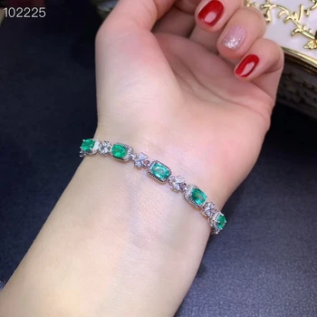 S925 silver natural green Emerald gem bracelet natural gemstone bracelet Elegant square Clover women party gift fine jewelry
S925 silver natural green Emerald gem bracelet natural gemstone bracelet Elegant square Clover women party gift fine jewelry