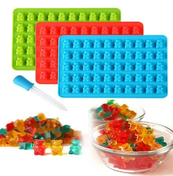 3pcs Little Bear Candy Silicone Mold DIY Ice Cube Bear Gumdrop Chocolate Maker Plate Cute Sugar Gum Jelly Mould Plate #LR2
3pcs Little Bear Candy Silicone Mold DIY Ice Cube Bear Gumdrop Chocolate Maker Plate Cute Sugar Gum Jelly Mould Plate #LR2