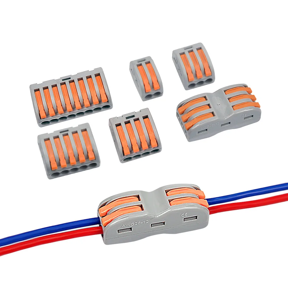 1/10/50/100 PCS Terminal Block Wire Connectors SPL-2 SPL-3 Universal Wiring Cable Connector 222-212 213 214 215 218 Conectores
1/10/50/100 PCS Terminal Block Wire Connectors SPL-2 SPL-3 Universal Wiring Cable Connector 222-212 213 214 215 218 Conectores