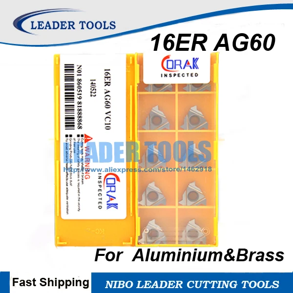 Free Shipping 16ER AG60 External Indexable Tungsten Carbide Threading Inserts,SER Threaded Tool Holder Tip, for Copper Aluminium
Free Shipping 16ER AG60 External Indexable Tungsten Carbide Threading Inserts,SER Threaded Tool Holder Tip, for Copper Aluminium