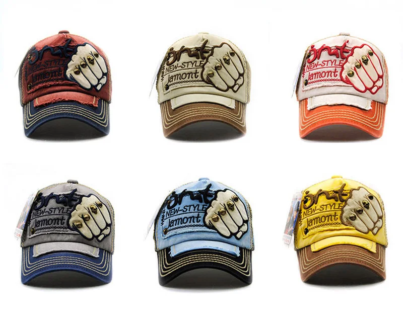 Fashion Letter Rivets Baseball Cap Women Men Fist Pattern Snapback Hat Unisex Adjustable Casual Outdoor Sport Caps CP0046 (16)