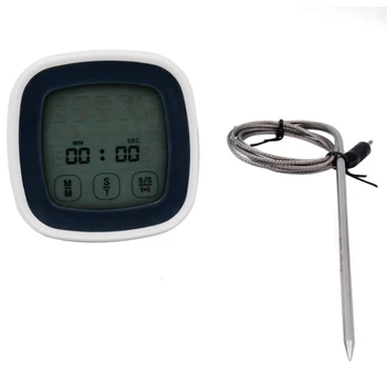 5pcs/lot Touch Screen Digital Backlight BBQ Food Cooking Thermometer Timer With Probe Temperature meter Kitchen Tool 39%off
5pcs/lot Touch Screen Digital Backlight BBQ Food Cooking Thermometer Timer With Probe Temperature meter Kitchen Tool 39%off