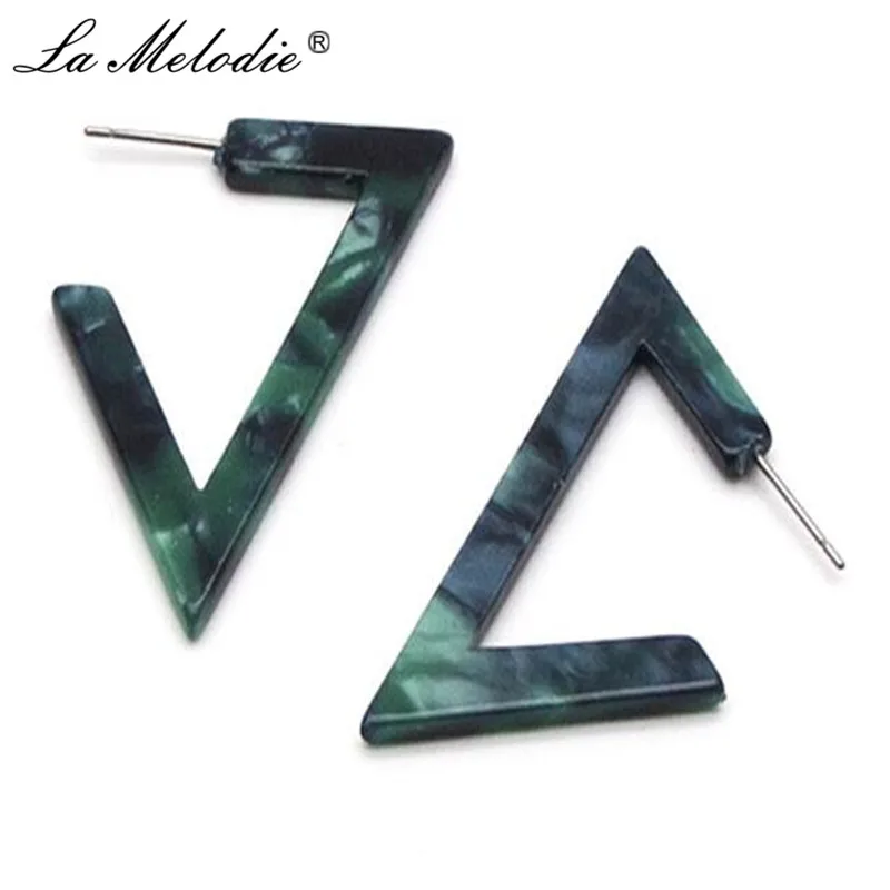 La Melodie Green Leopard Stud Earring for Women Tortoiseshell Geometric Triangle Stud Earrings For Female Ear Jewelry Oorbellen
La Melodie Green Leopard Stud Earring for Women Tortoiseshell Geometric Triangle Stud Earrings For Female Ear Jewelry Oorbellen