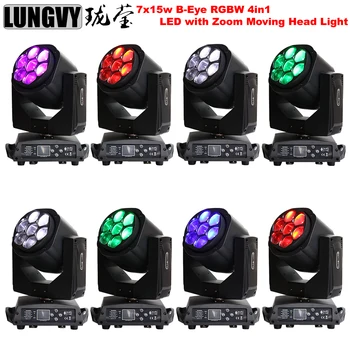 Free Shipping 8pcs/lot Mini 7x15w Bee Eye RGBW 4in1 LED Zoom Moving Head Light For Night Club Stage DJ Disco
Free Shipping 8pcs/lot Mini 7x15w Bee Eye RGBW 4in1 LED Zoom Moving Head Light For Night Club Stage DJ Disco