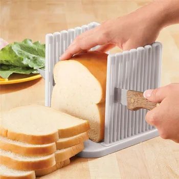Practical Plastic Bread Slicer Loaf Toast Cutting Guide Cutter Mold for Slicing Bread Foldable Kitchen Baking Tools
Practical Plastic Bread Slicer Loaf Toast Cutting Guide Cutter Mold for Slicing Bread Foldable Kitchen Baking Tools