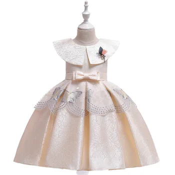 New Arround Colla Girl's Dresses Satin Pink Princess Skirt Butterfly Embroidered Piano Performance Dresses baby party dress
New Arround Colla Girl's Dresses Satin Pink Princess Skirt Butterfly Embroidered Piano Performance Dresses baby party dress