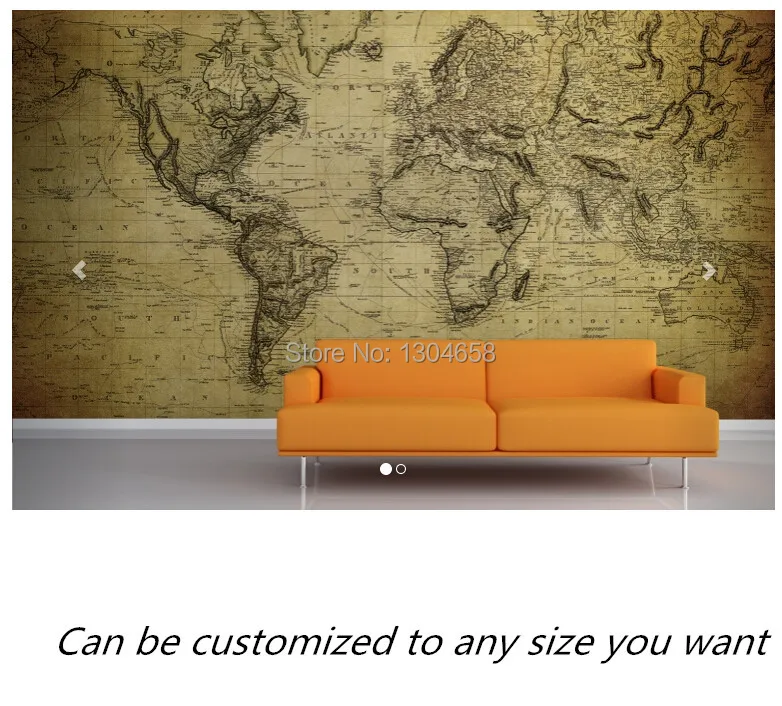Free shipping custom 3D Antique Aged Map Wall modern mural Mural television sofa bedroom wall wallpaper
Free shipping custom 3D Antique Aged Map Wall modern mural Mural television sofa bedroom wall wallpaper