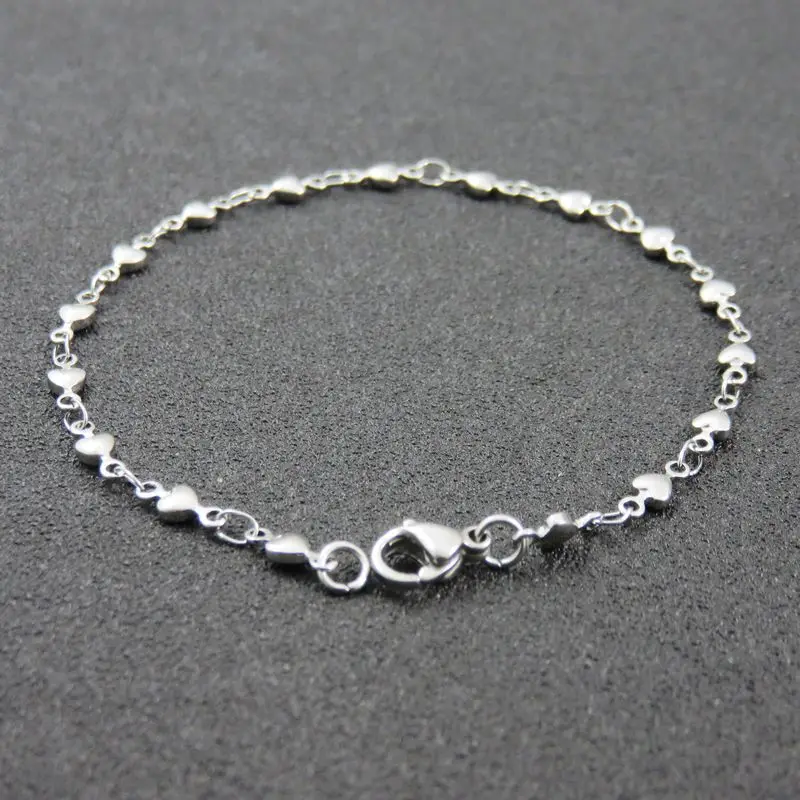 Stainless Steel Small Love Heart Link Chain Bracelet For Women Fashion Lady Jewelry Accessories CRB09
Stainless Steel Small Love Heart Link Chain Bracelet For Women Fashion Lady Jewelry Accessories CRB09