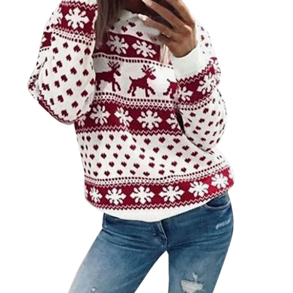 Women Christmas Sweater Xmas Christmas Floral Print Long Sleeve Blouse Sweater #2019
Women Christmas Sweater Xmas Christmas Floral Print Long Sleeve Blouse Sweater #2019
