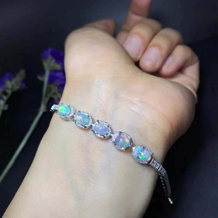 Natural multicolor opal Bracelet Natural gemstone Bracelet 925 silver bracelet Elegant Lovely round chain women gift Jewelery
Natural multicolor opal Bracelet Natural gemstone Bracelet 925 silver bracelet Elegant Lovely round chain women gift Jewelery