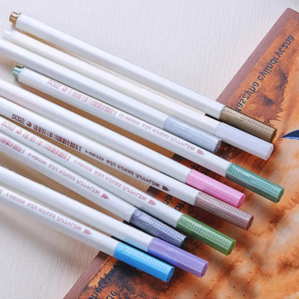 10 Colors Metallic Highlighter Pen Markers Stationery School Supplies Pastel Liquid Chalk Marker
10 Colors Metallic Highlighter Pen Markers Stationery School Supplies Pastel Liquid Chalk Marker